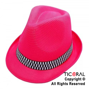 SOMBRERO TANGUERO FUNYI ROSA NEON X 1